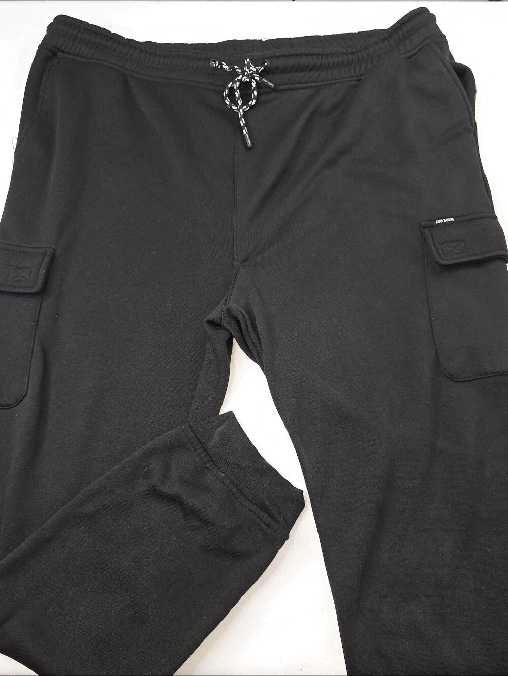 Zoo York Men's Cargo Drawstring Waist Sweatpants Joggers Black Size 3XL C-3724